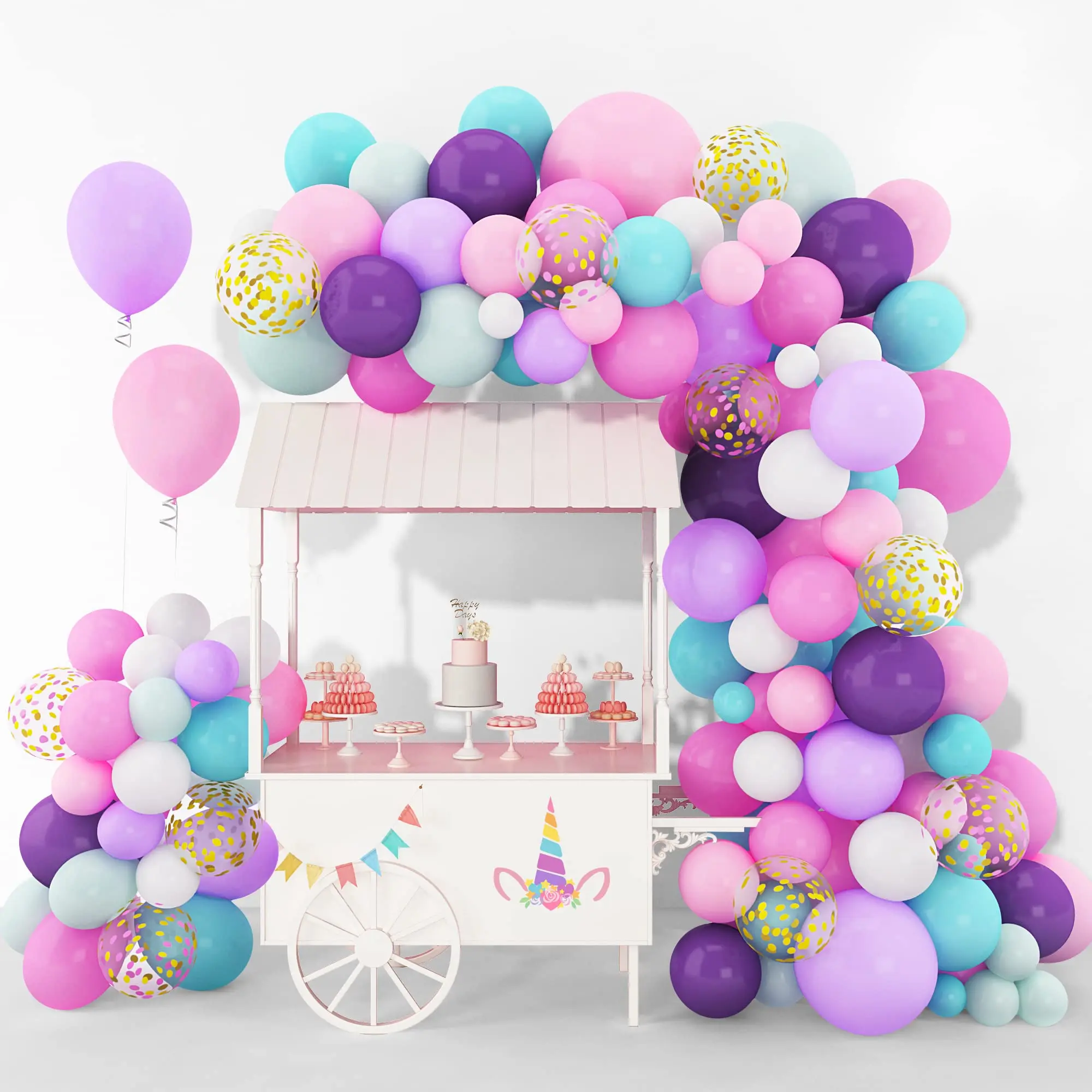 Unicorn Balloon Garland Arch Kit for Baby Shower Wedding Birthday Party Decorations Supplies