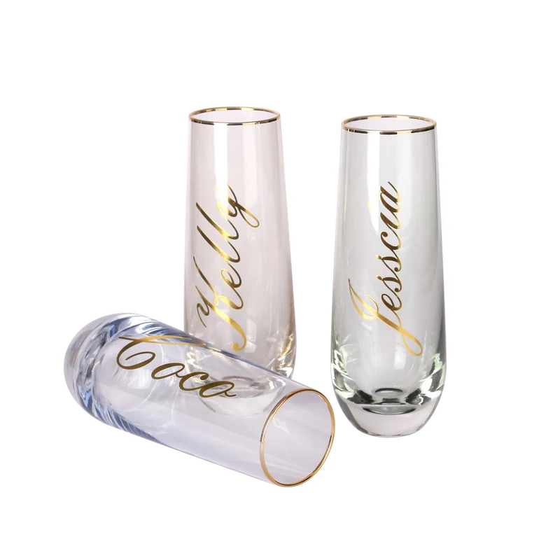 2023 Factory Direct New Crystal Champagne Coupe Flutes Glasses Wholesale Small Order Accepted