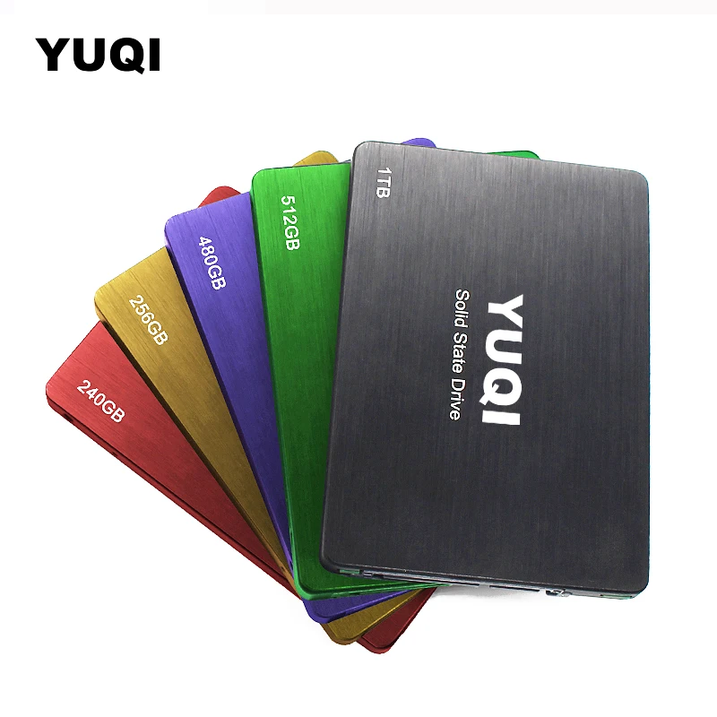 YUQI 2.5 inch SATA 3 120GB 240GB 480 GB 500 GB 128GB 256GB 512GB 1TB 2TB SATA3 SSD external hard drive laptop ssd card