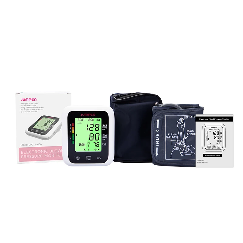 JUMPER HA100 Hot Sales Household Automatic Bp Machine Upper Arm Digital Blood Pressure Monitor