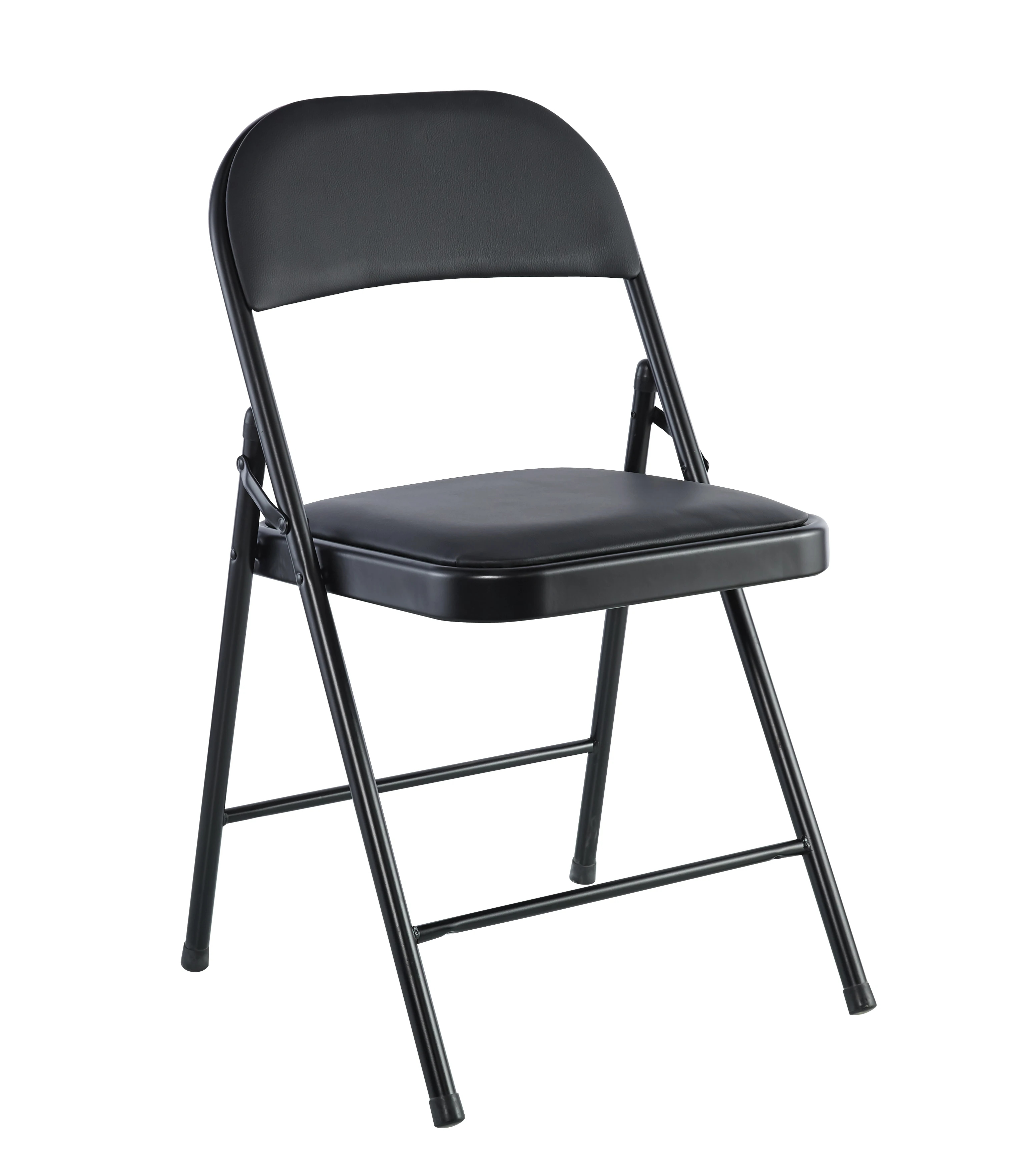 transparent leather  metal steel foldable used  folding chair for events with cushions