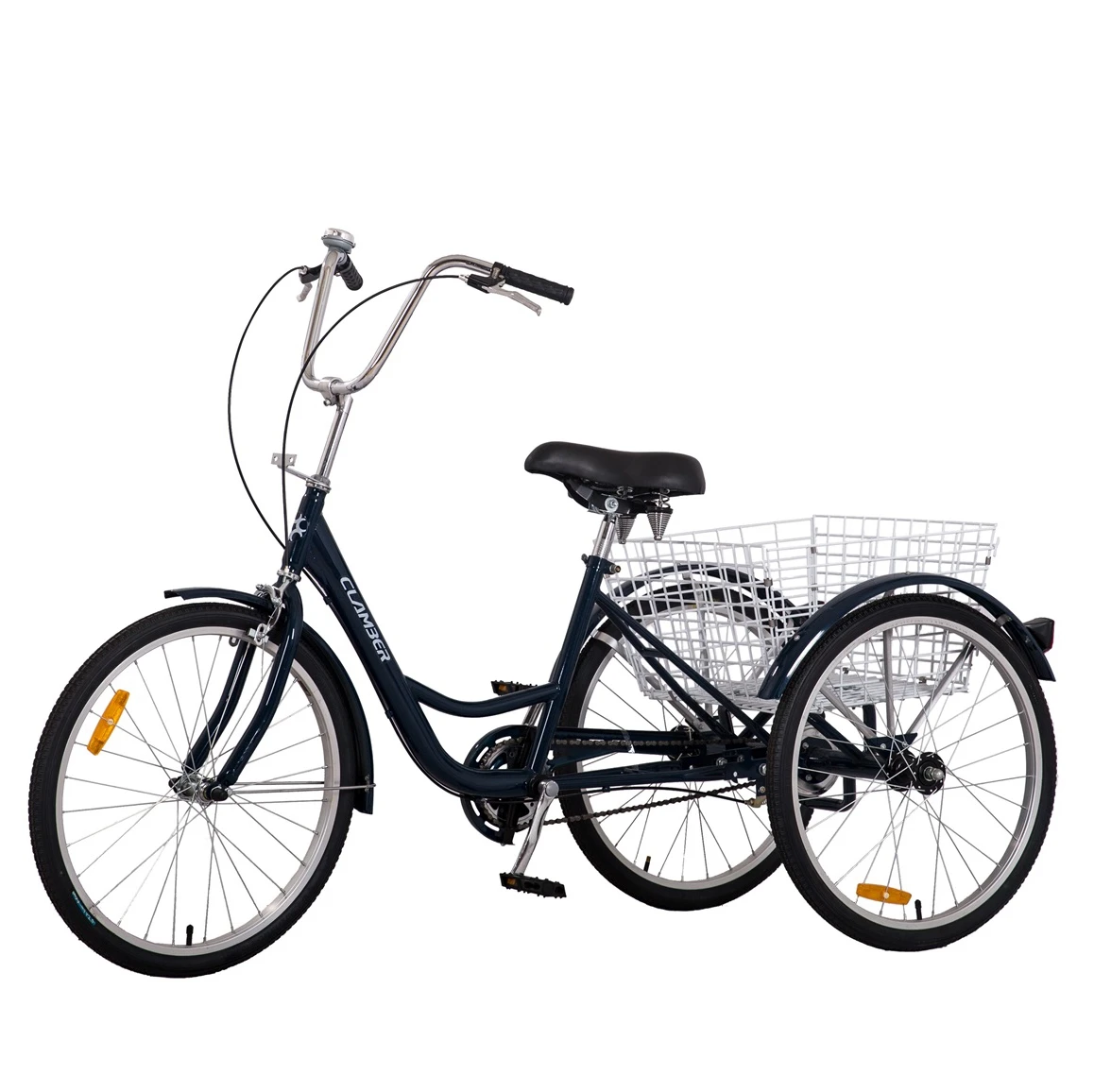 cheap price 6 speed steel frame tricycle cargo bicycle three wheel bike tricycle for adults