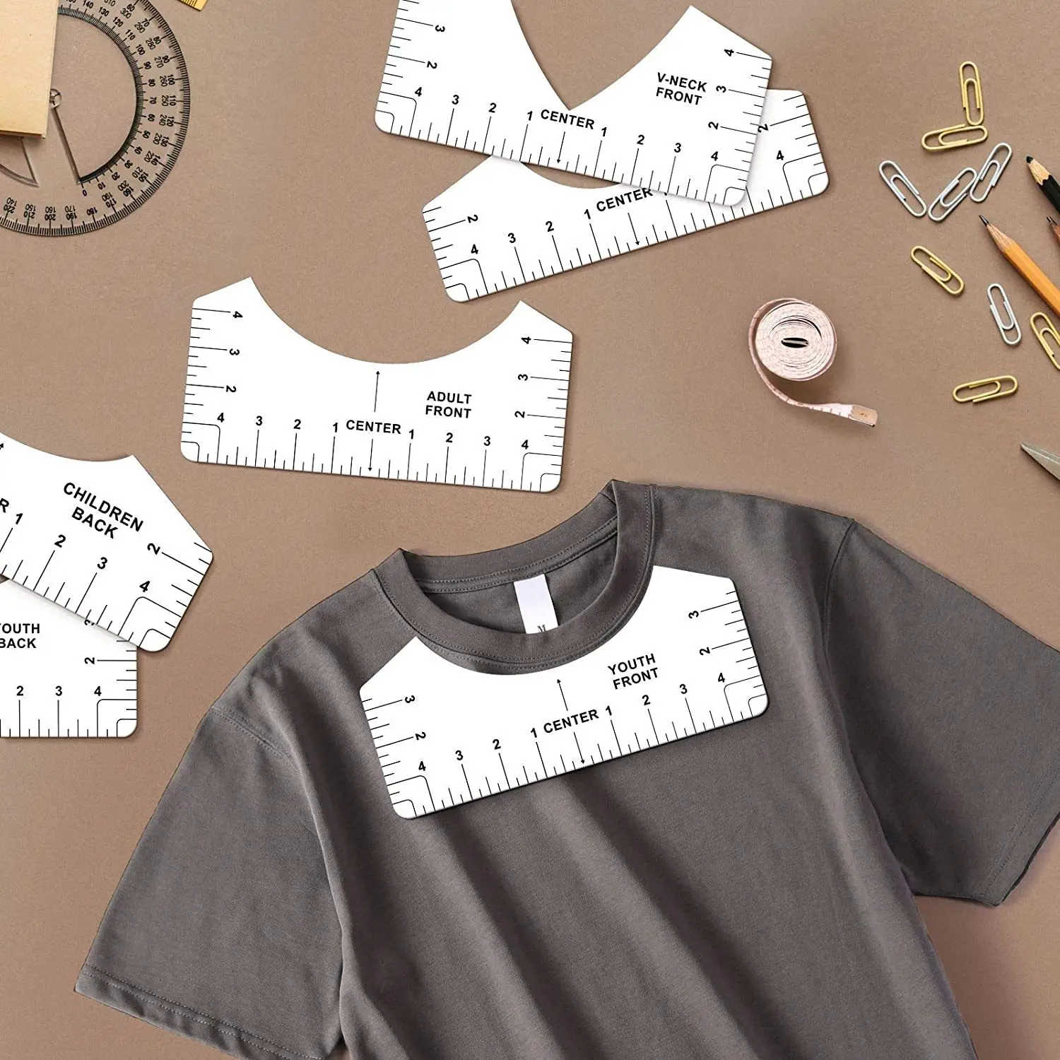 Sinamay набор направляющих для футболок на заказ в наличии футболка линейка направляющий инструмент серый шт. выравнивания