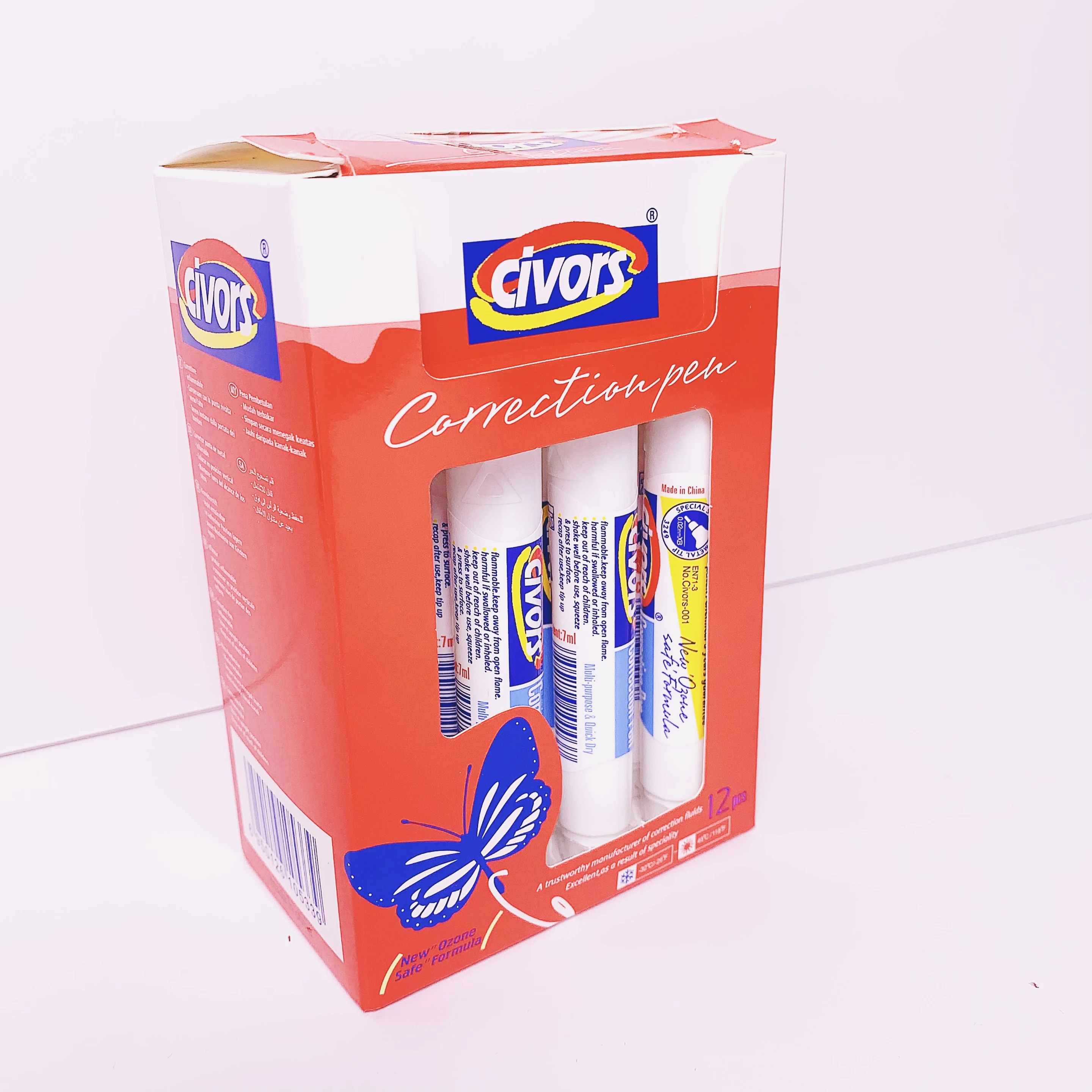 Охрана окружающей среды быстросохнущая школьная офисная Калибровочная ручка 7 мл металлический наконечник для коррекции ошибок