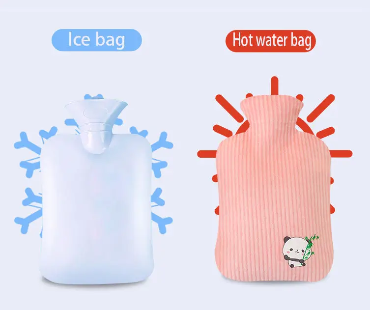 Lesheros ПВХ водяной мешок для горячей воды мультяшный плюшевый грелок рук с крышкой