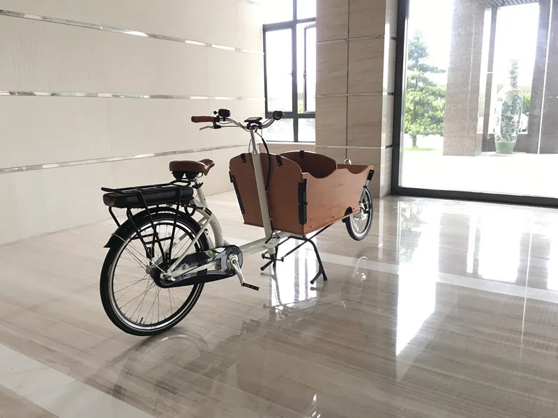 Bakfiets Child Cargo Bike 2-Wheel Electric UB9016E Tricycle with 36V Voltage Open Frame Design europe stock now poland stock