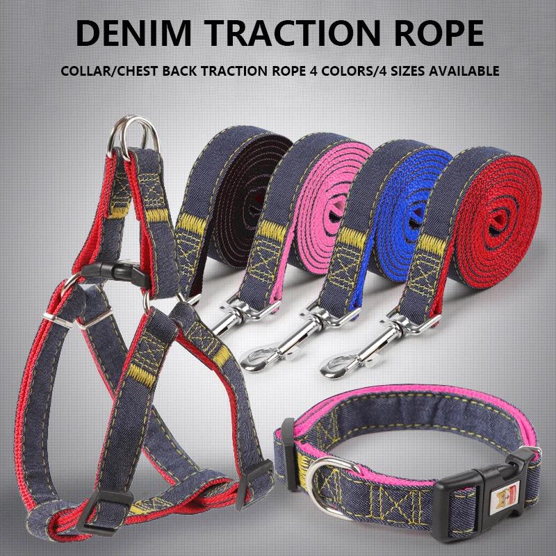 
Reflective Pet Training Rope Leash traction rope with Plastic Padded Handle collar for dog 