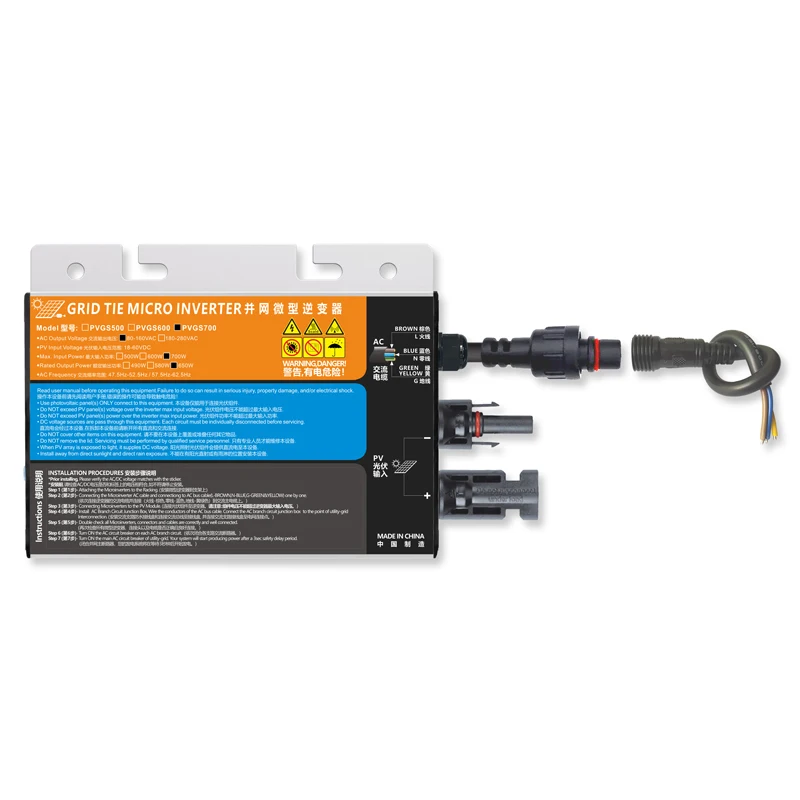 Snaterm 500W 600W 700W со слежением за максимальной точкой мощности солнечные фотоэлектрические решетки сделанные на микро-инвертор DC18V-60V для AC110V-220V 50 Гц/60 Гц домашнего использования IP65
