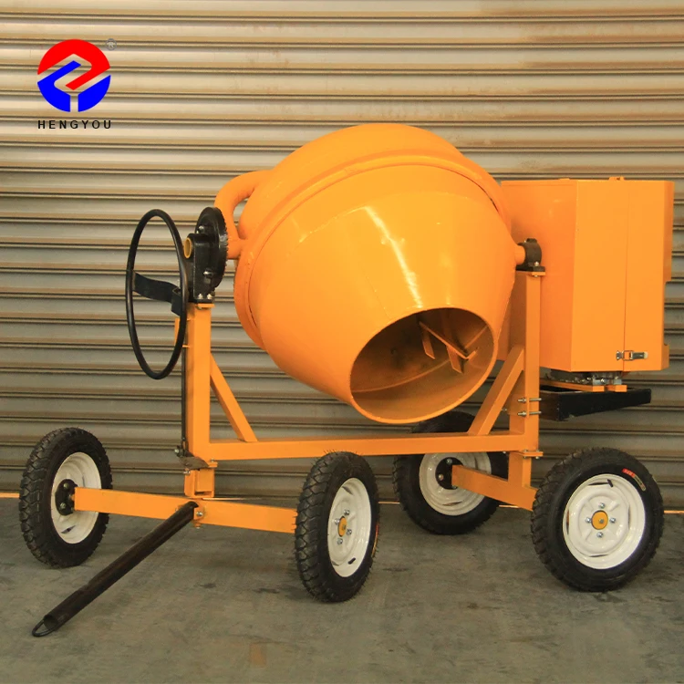 new small cement mixer 350l 500l 600 litre mini concrete mixer  machines Diesel  portable concrete mixer