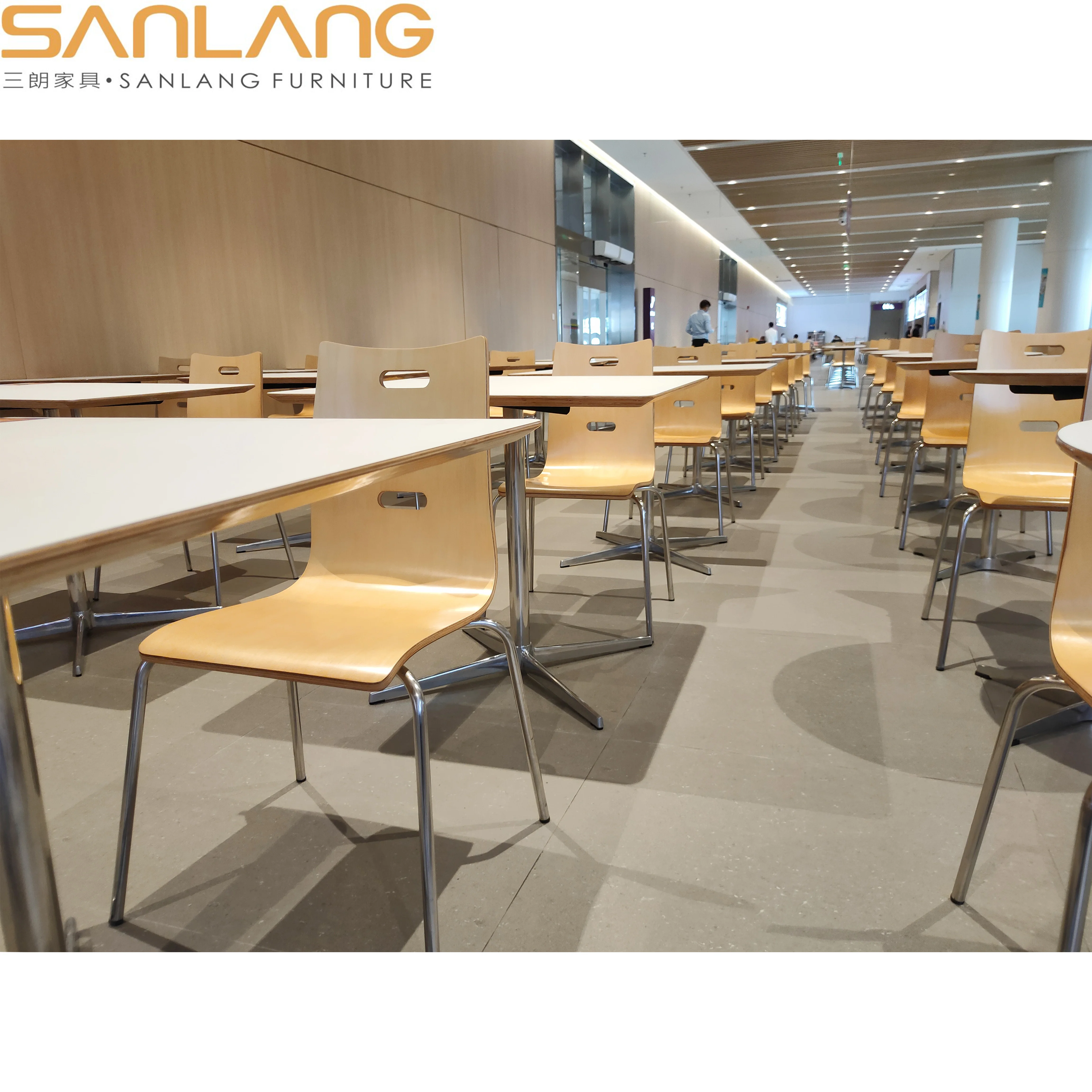 Dining room sets restaurant raymond silla chairs vintage industrial furniture HPL fireproofing plywood sheet dining chair wooden