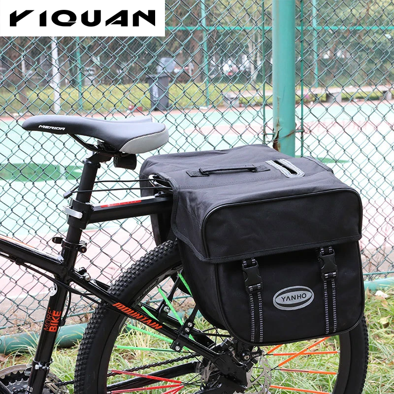 black bike bag large pannier trunk bike bag rear rack seat bag for bicycle
