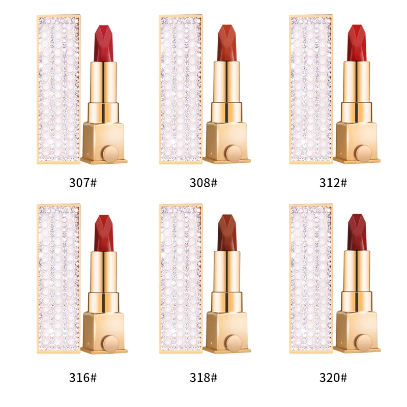 Hot Colors Makeup Easy To Color Smooth Texture Matte Diamond Star Lipstick