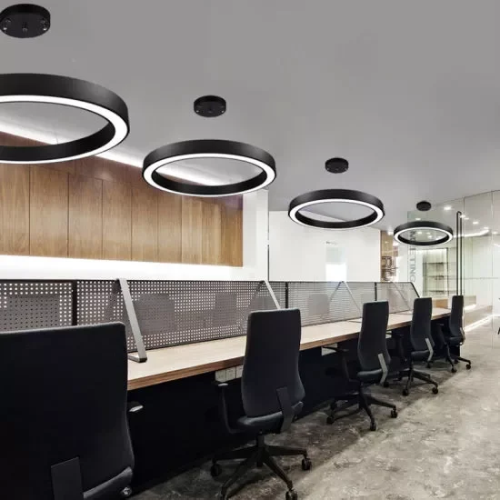 ECOJAS WD-SCR/CCR 60W aluminum profile interior designer round pendant lamp
