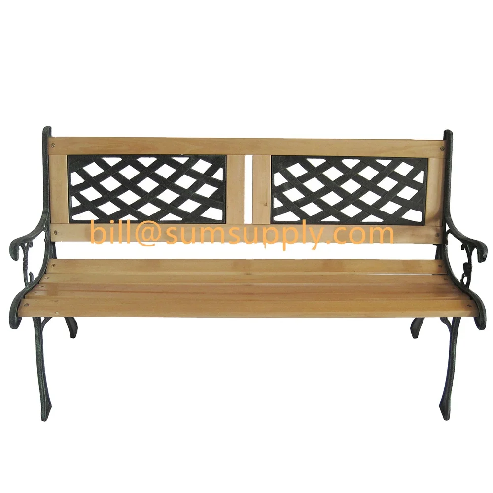 
Weather-Resistant Garden Bench with cast iron park bench legs 