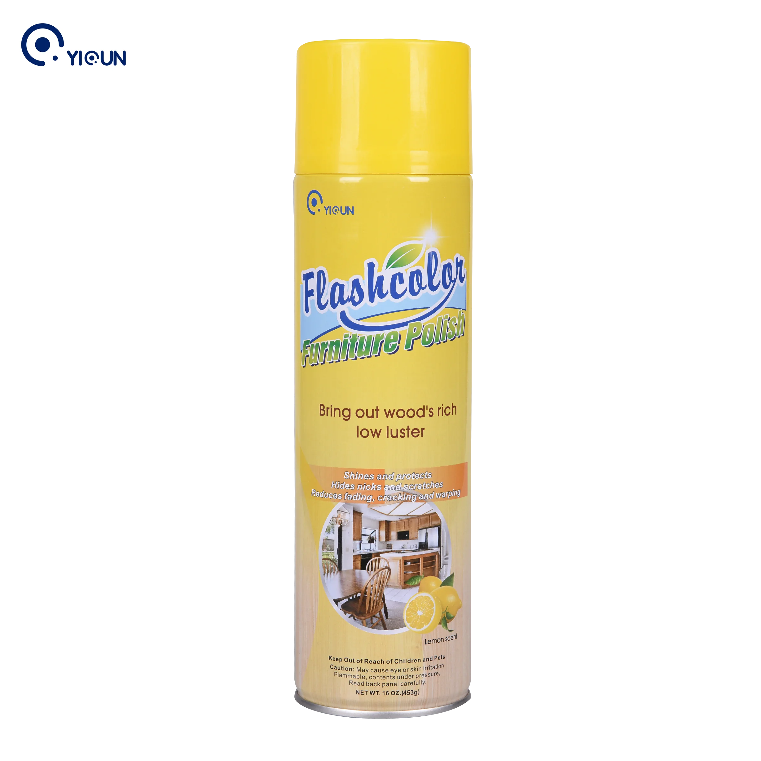 Solid wood  maintenance wax mahogany aerosol cleaner supplier for household care furniture polish