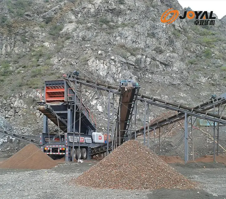 High Performance Mobile Stone Crusher 130Kw Quarry Stone Crusher Crushing Plant Conveyor