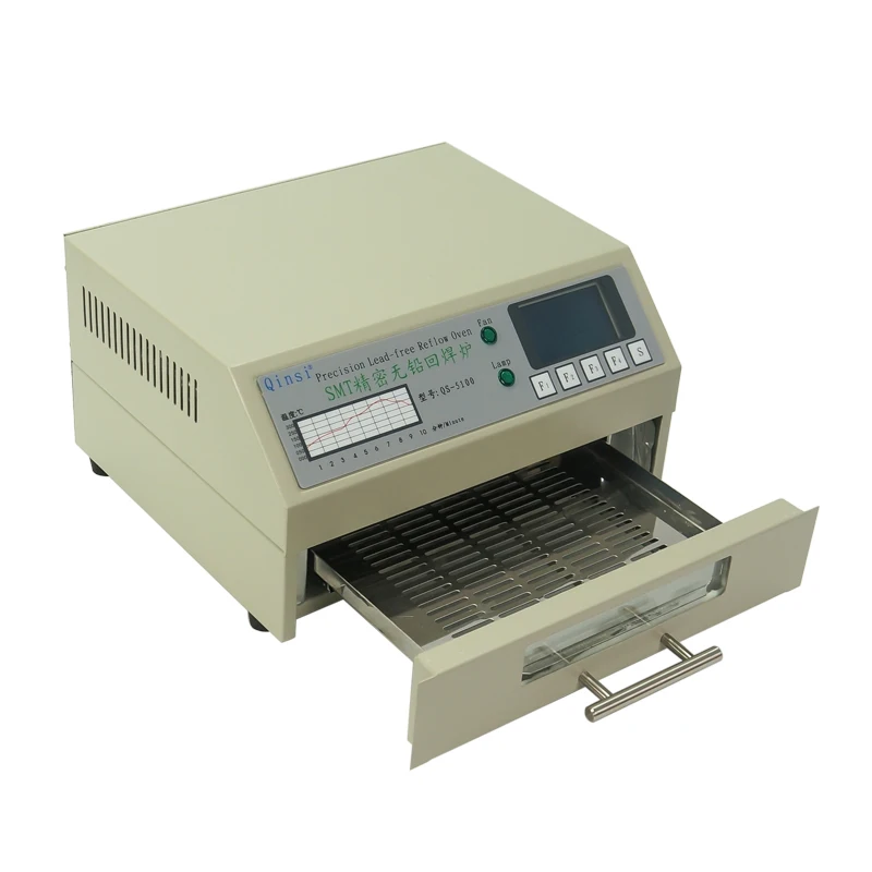 QS-5100 600W настольный автоматический Бессвинцовая припойная smt bga печи оплавления для SMD