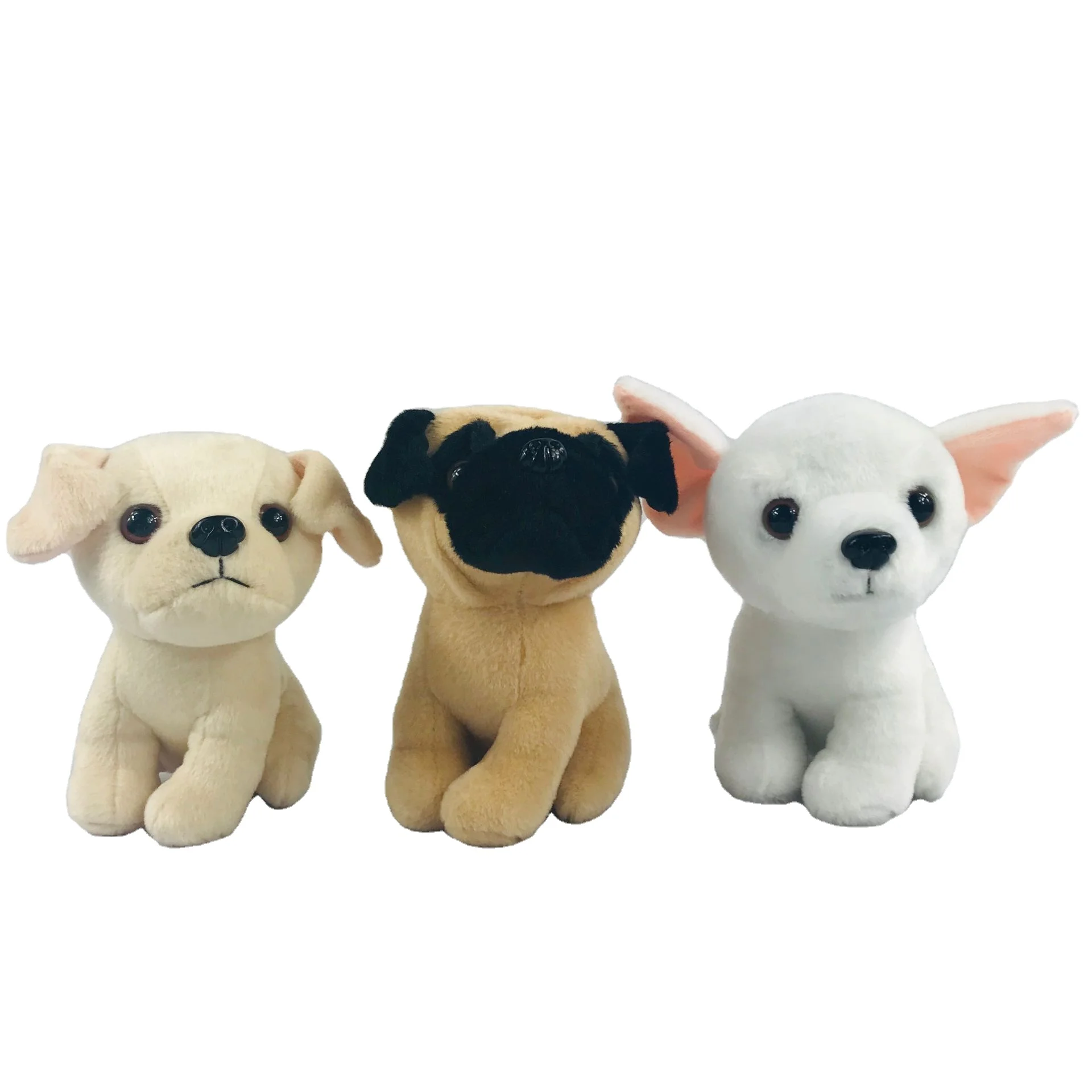 Custom cute stuffed mini animal dog plush puppy toy for sale