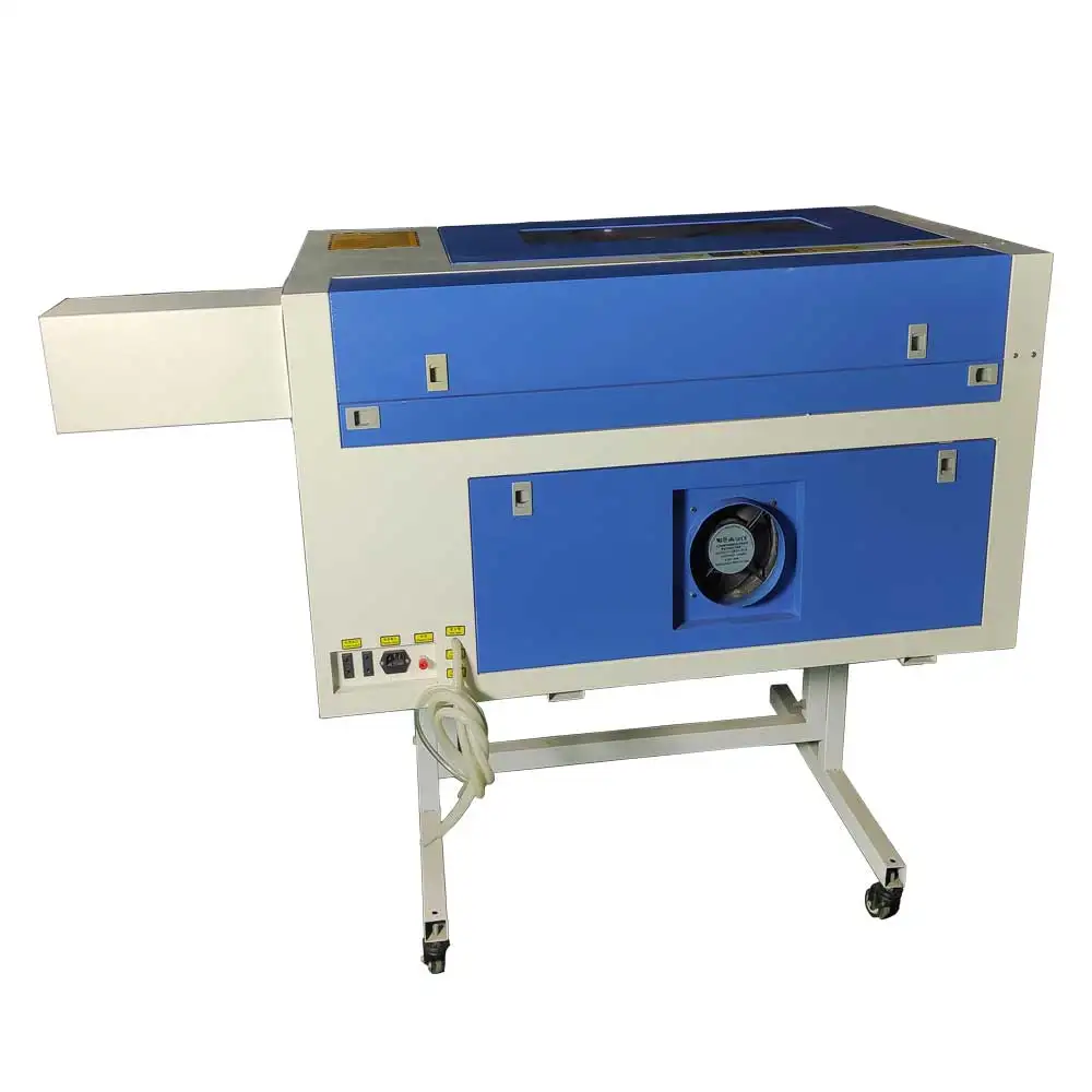 
New Design 80w carbon dioxide CO2 label laser head engraving cutting machine 4060 