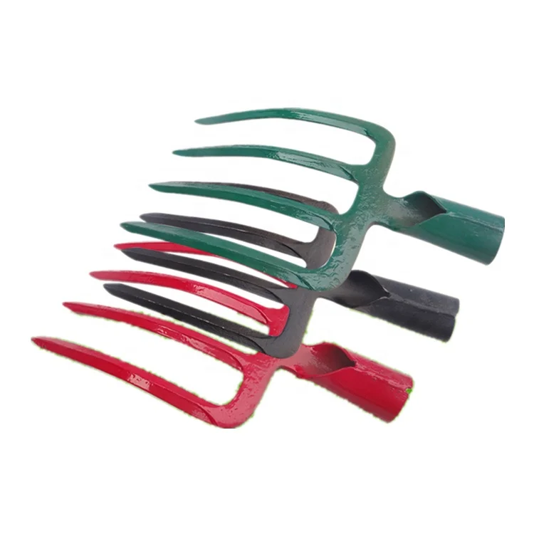 Tangshan Factory Hoes and Forks Steel Shovel Pick Fork Hoes Farm Hand Fork
