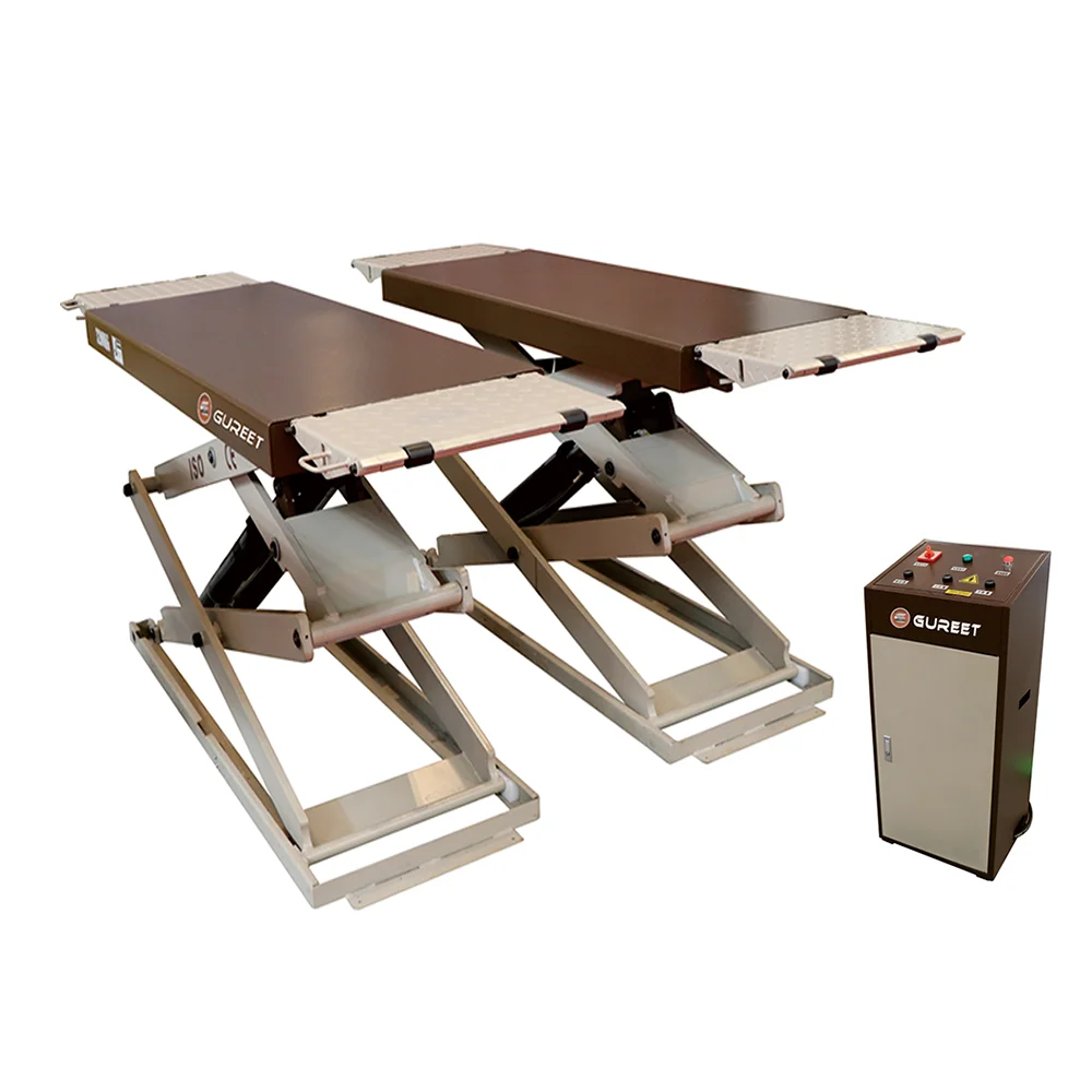 Super thin 1.8m 3500kg hydraulic design car scissor lift hydraulic scissor Ultra-thin Scissor Liftfor sale
