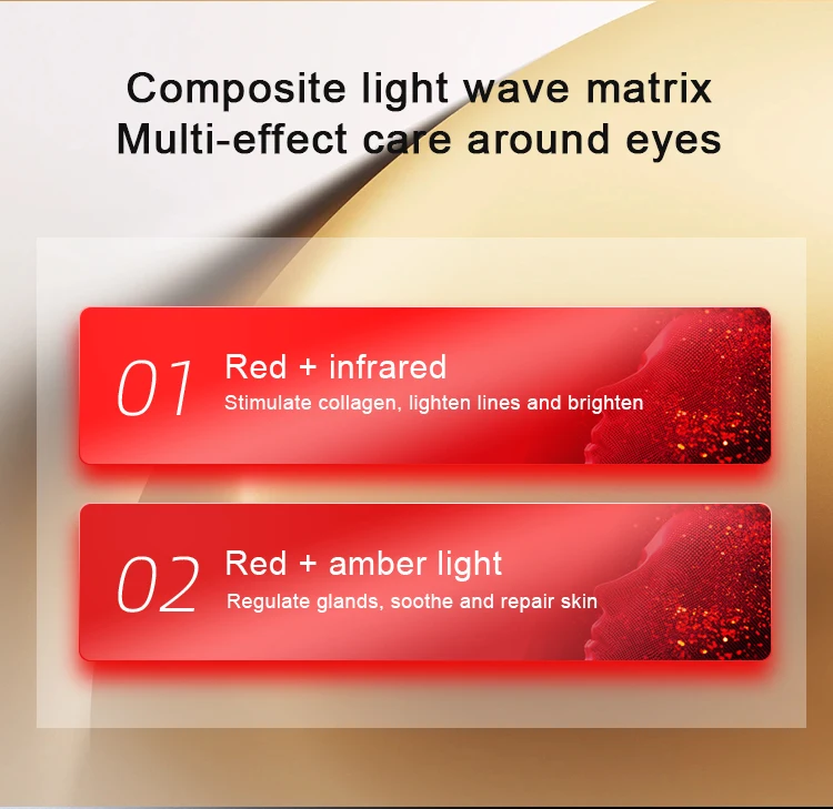 Micro-Current 3D LED Infrared Red Light Therapy Device  for Eye