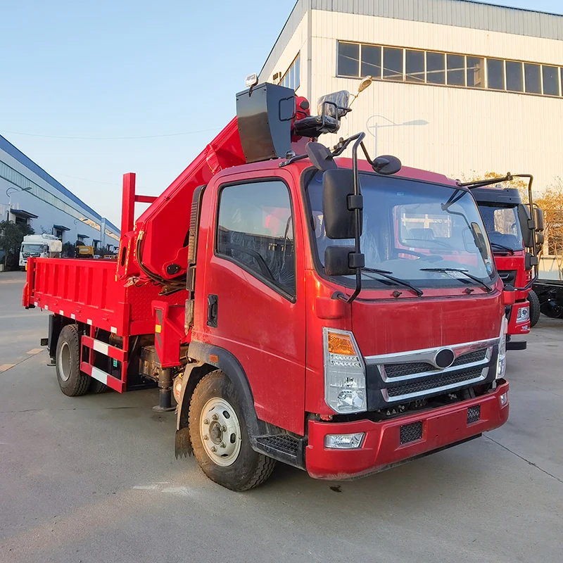 Liftsun 5 Ton Knuckle Boom crane On Truck Telescopic Folding Boom Truck Mounted Crane Hydraulic Truck-Mounted Crane For Sale