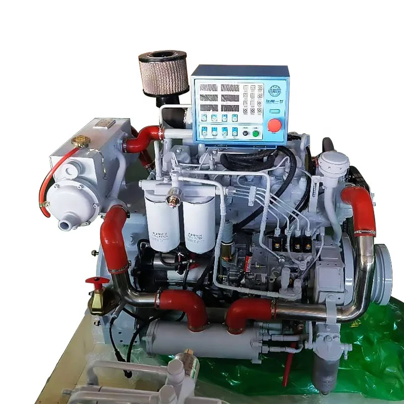 4 цилиндров морской дизельный двигатель 80hp с коробкой передач для