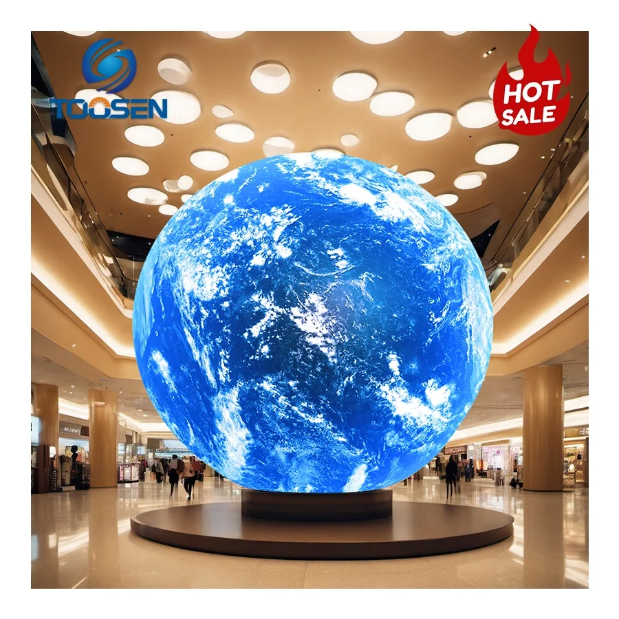 Led Ball Screen Use For Exhibition Factory Stock Shaped Led Spherical Screen Globe Diameter 2m3m4m5m6m7m8m9m10m Sphere Display