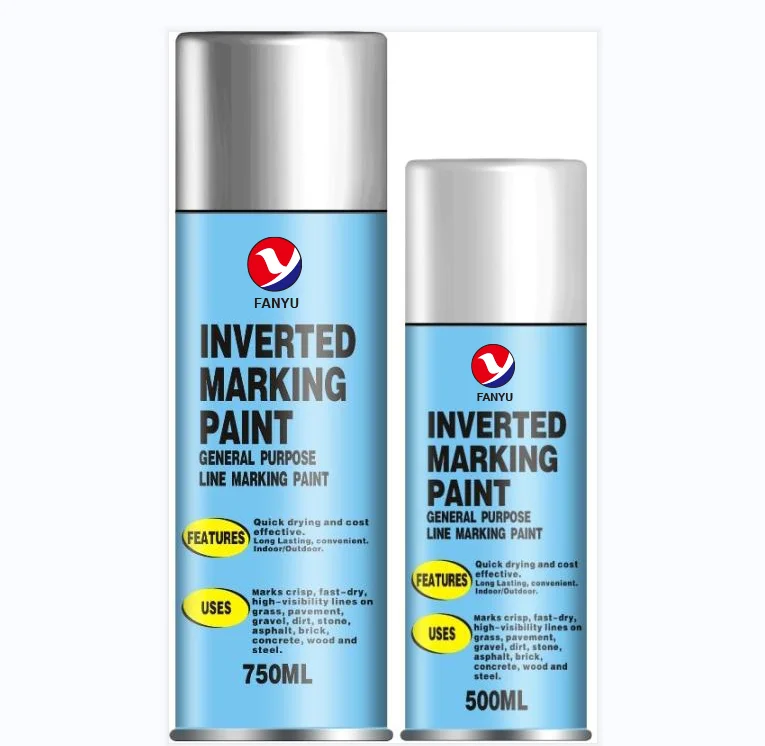 Multi-purpose Traffic Athletic Field Inverted Marking Striping Acrylic Spray Paint
