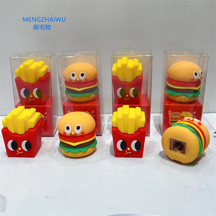France School Items for Children Stationery Cartoon Animal Fancy Manual Small Pencil Sharpener