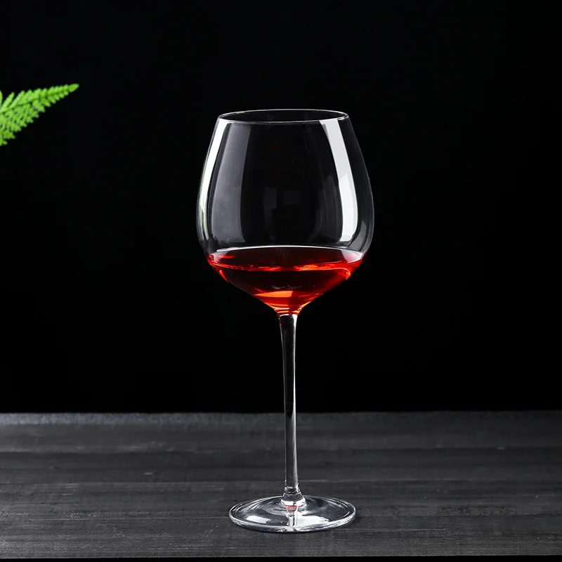 Customized clear Hand-blown Stem Water Cup Balloon Red Wine Glass Big Belly Cocktail Glass Gin Tonic Glass