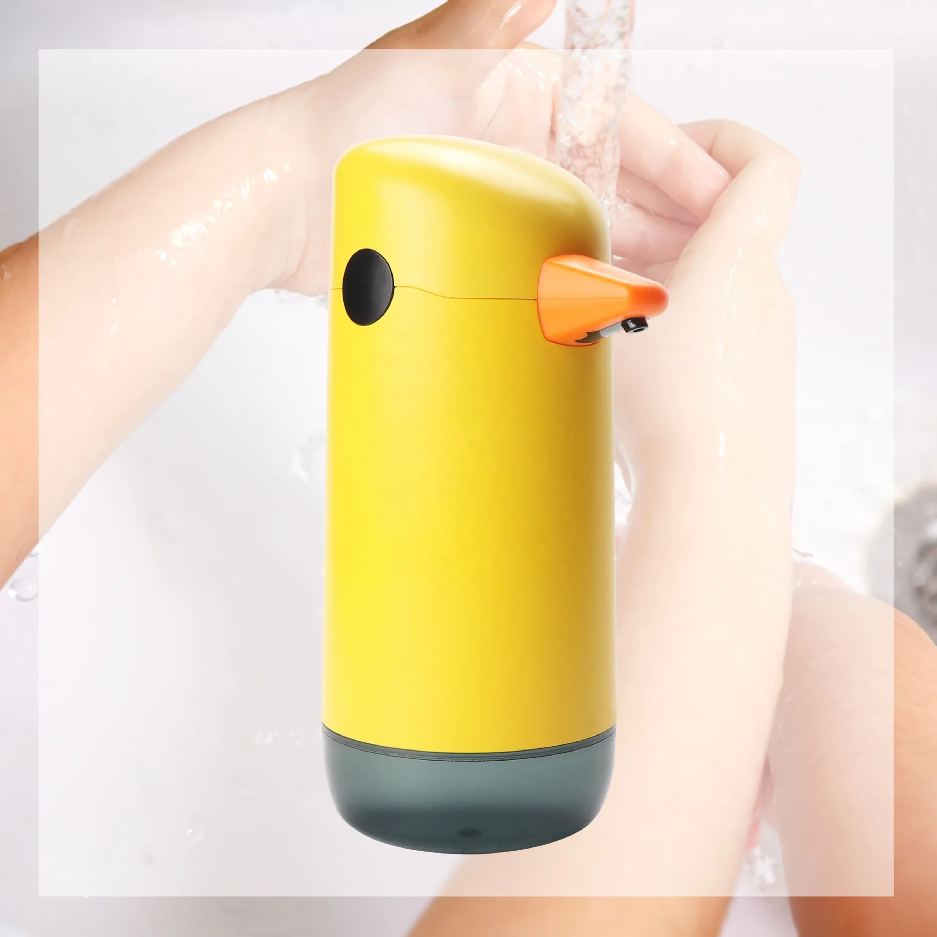 Multicolor Kids Automatic Soap Dispenser Duck-Shaped Touchless and Desktop-Friendly