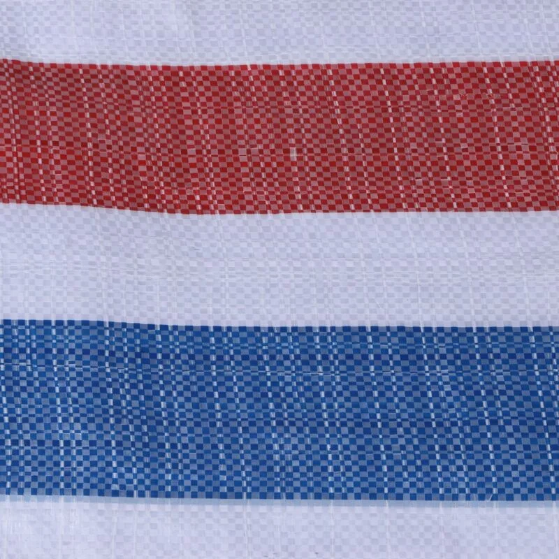 Цветной полосатый ПЭ брезент хорошего качества