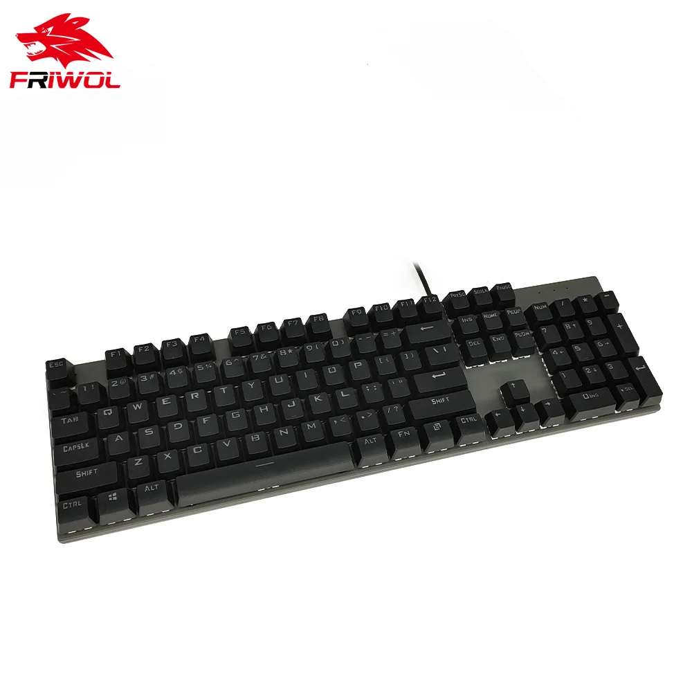 Friwol Custom Backlit 104 keys Wired Gamer Gaming Mechanical Keyboard