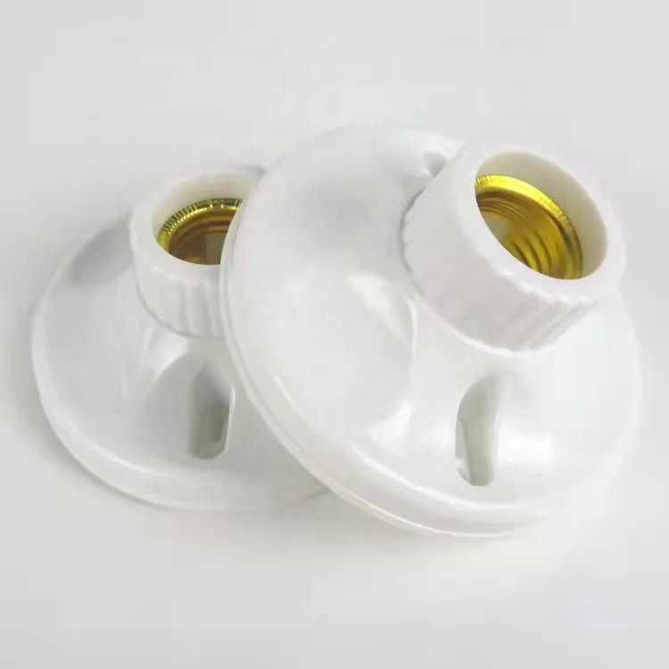 energy saving Bulb Holder Plastic Lamp Holder adapter E27 square round porcelain Light Socket lamp base ceiling Light fixture