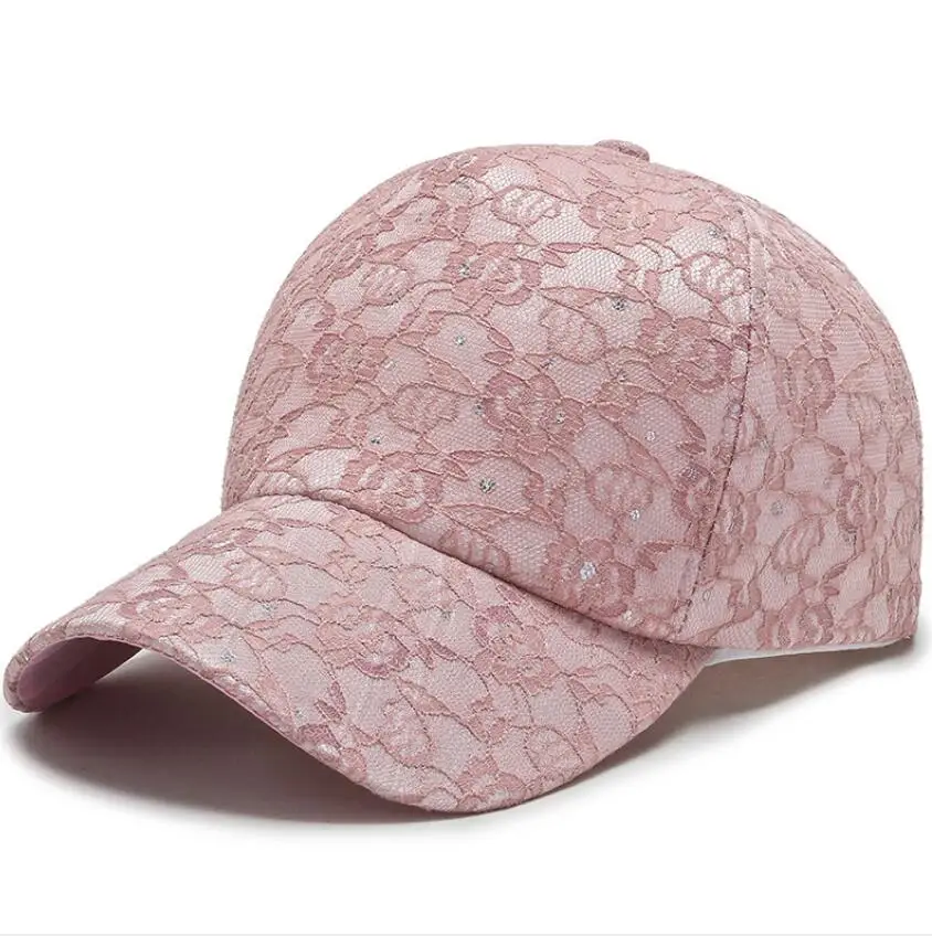 Custom Bud Silk Sequin Unique Baseball Cap For Ladies