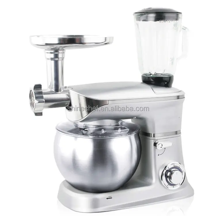 Wholesale 1300W Egg Cake Mixer Machine Food Processor Home Kitchen Stand Mixer With 7L Stainless Steel Bowl