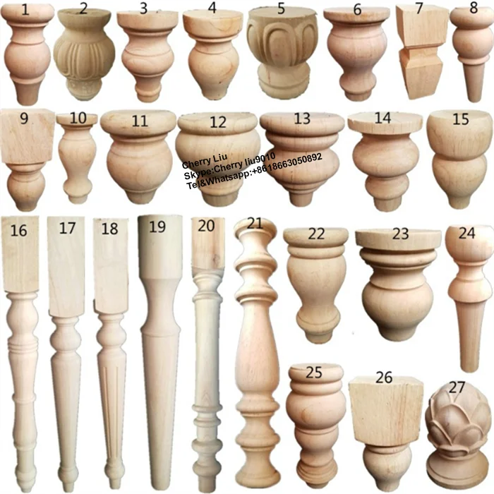 Solid Wooden Furniture bent Wood Table legs
