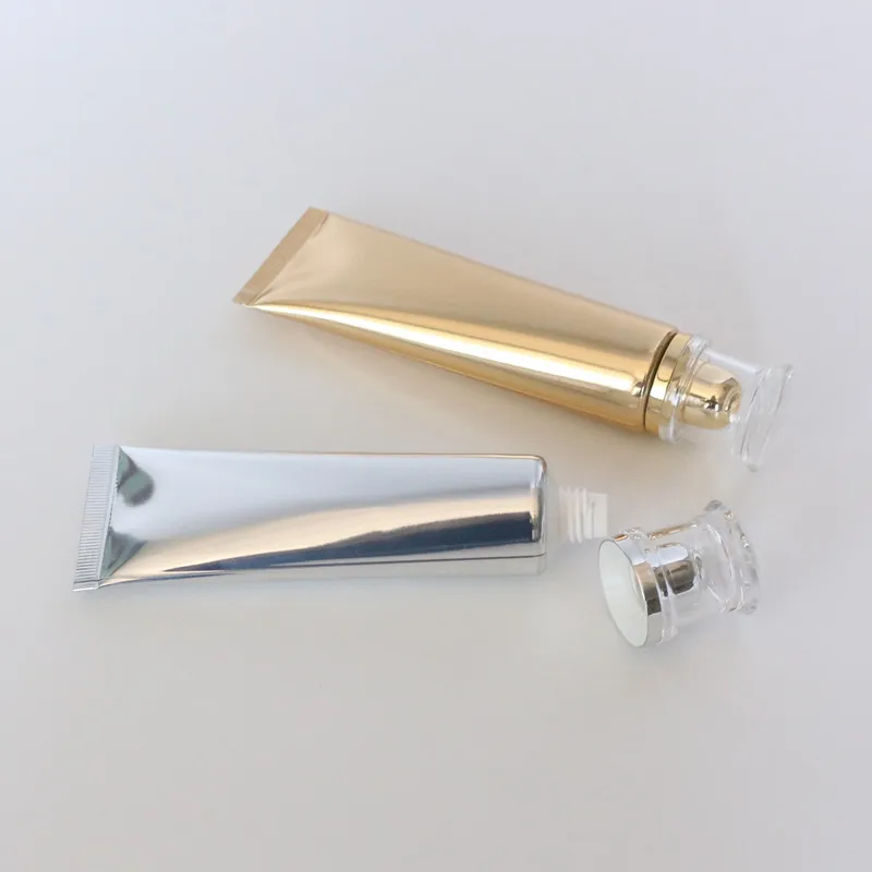 30g 50g 100g 120g White Plastic Squeeze Tube 50ml 100ml Hand Cream Packaging Soft Tubes With Flip Cap