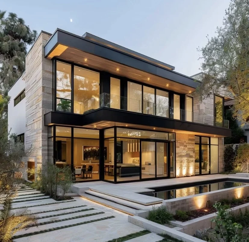 Сборные дома современного дизайна сборные построенные с цементной сэндвич-панелью EPS