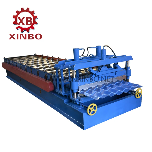 latest design automatic building material single layer step nigeria metcopo tile roll forming machine manufacturer