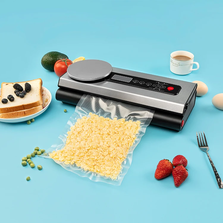 Automatic Vacuum Food Sealers with Kitchen Digital Scale and Car Use for Dry Moist Mode Food Vacuum Packing