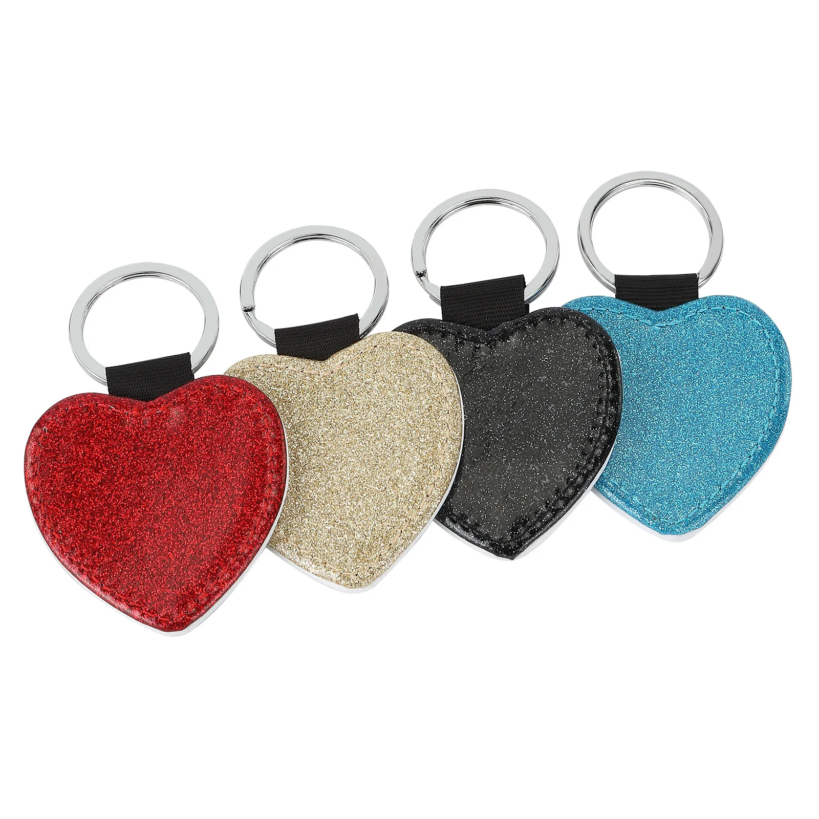 Luxury PU Leather Thermal Transfer Blank Leather Keychain for Personalized Engraving