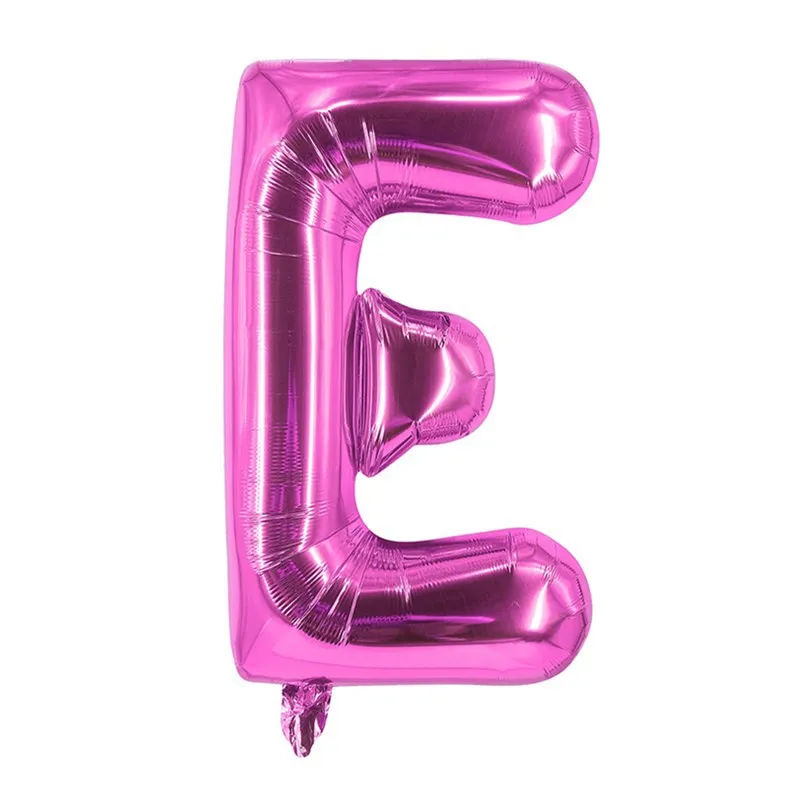Party Supplies 16 Inch Pink Foil Alphabet Ballons Printed Happy Birthday Letter Balloons