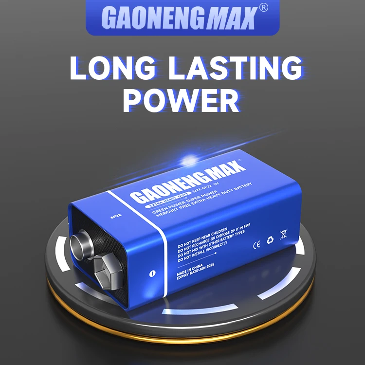 High power plus medical detector heavy duty 6f22 9v carbon zinc battery Primary Batteries