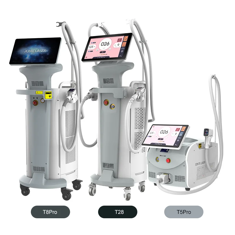 diode laser hair removal machine double handle Titanium 3 waves laser beauty equipment 800w+800w Rental system beauty machine