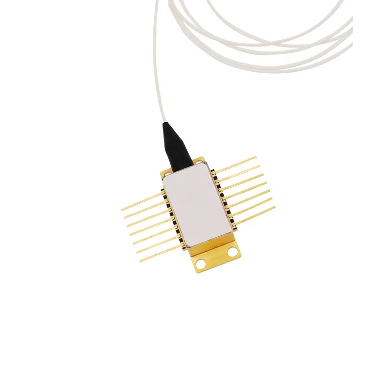 14Pin 1550nm 500mW Fiber Coupled Laser Diode Butterfly Package 100kHz/300kHz/500kHz with PD TEC for LiDAR