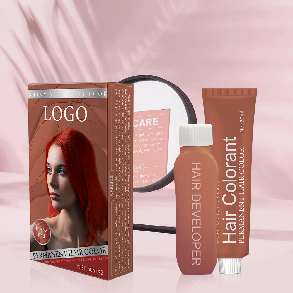 OEM 79 Colors 100ml Hot Sale Easy Coloring Permanent Professional Hair Color Cream With Chart
