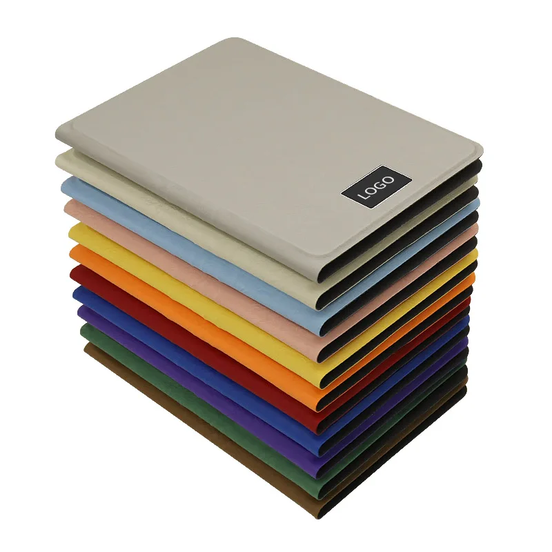 Minimally Designed Power Bank Notebook for Business Gifts Ultra-Thin 8000mAh 15W Wireless Charger Notebook with Light Up Logo